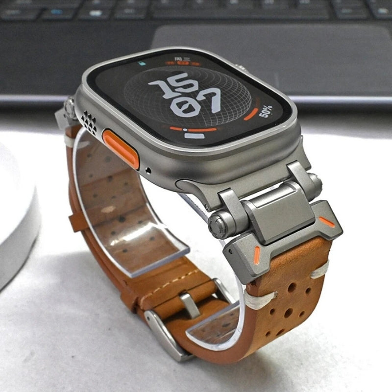Heritage Touch Leather Apple Watch Band