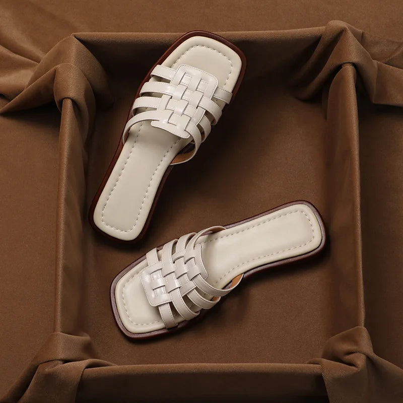 Clara Lay Leather Sandals