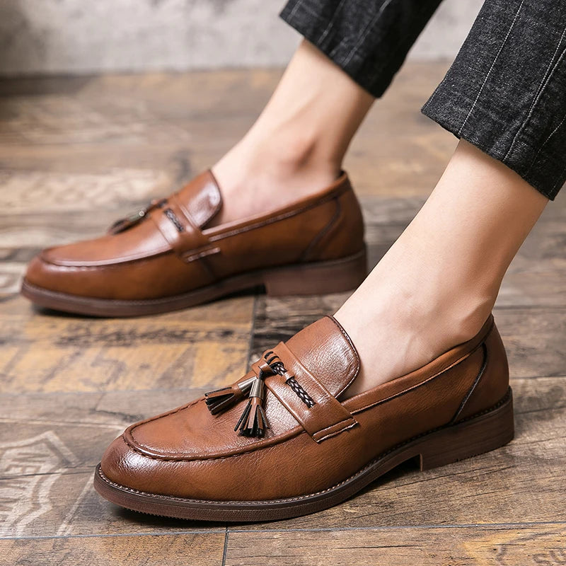 Richmond Leather Tassel Loafers