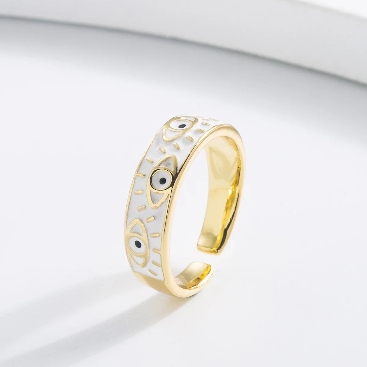 Parla Enamel Eye Ring