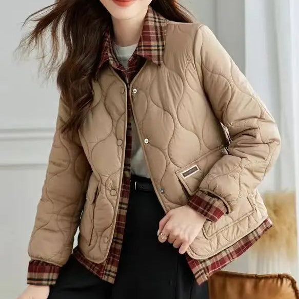 Sienna Quilted Plaid Jacket