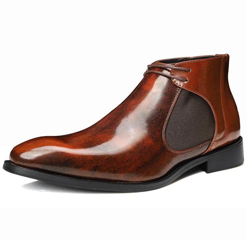 Ethan Cole Leather Chelsea Boots