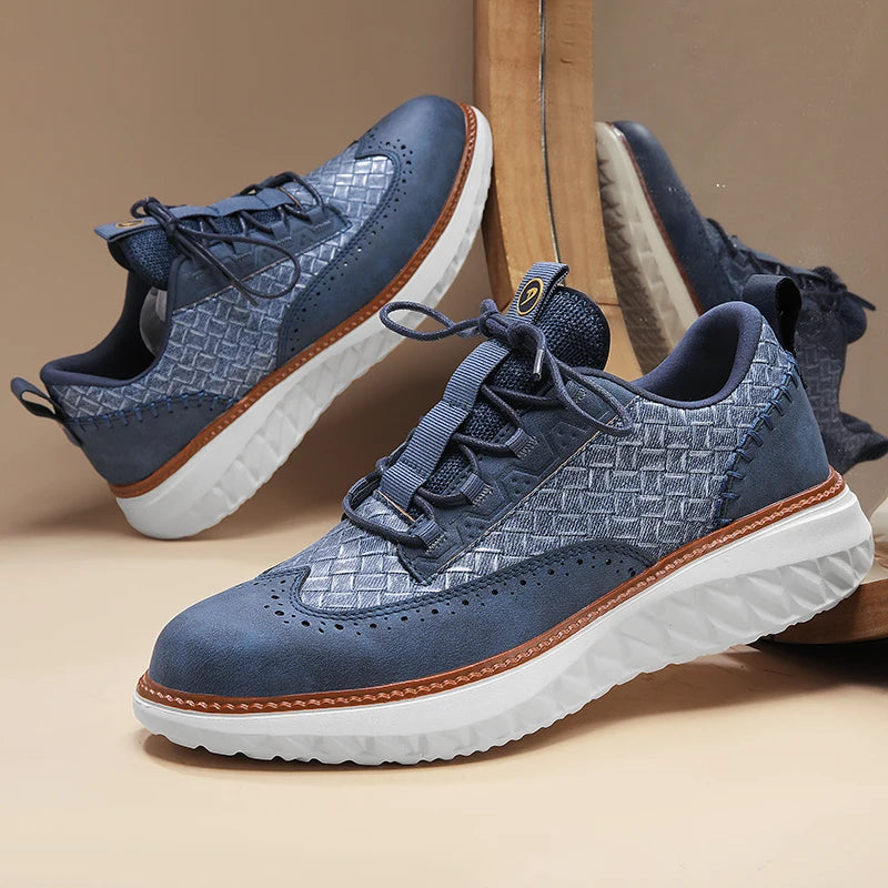 Logan Pierce Textured Sneakers