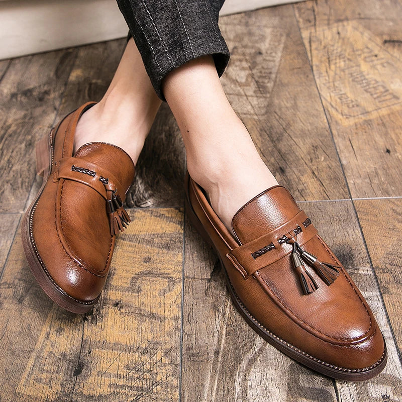 Richmond Leather Tassel Loafers