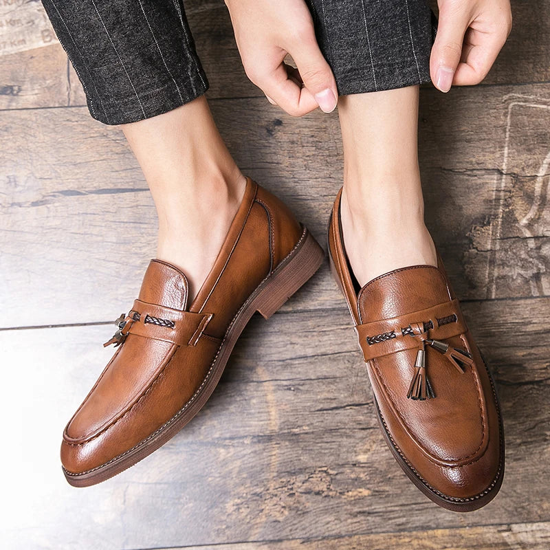 Richmond Leather Tassel Loafers