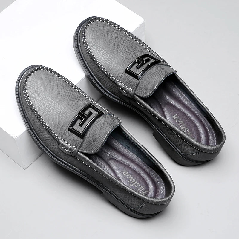Logan Pierce Textured Leather Loafer