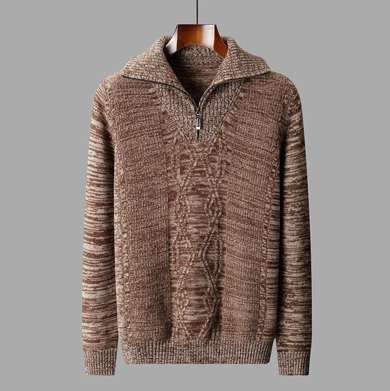 Graham Wells Half-Zip Wool Sweater