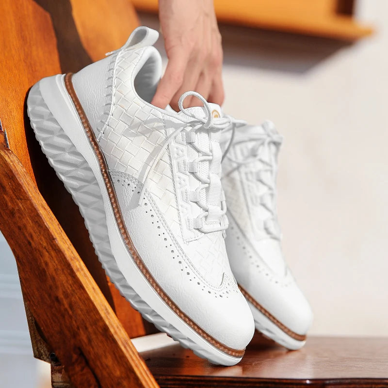 Logan Pierce Textured Sneakers