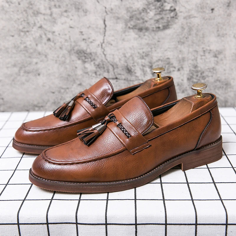 Richmond Leather Tassel Loafers