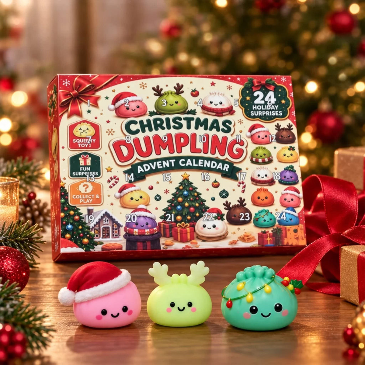 Dumpling Advent Calendar 2026 with 24 Festive Dumpling Surprises Holiday Countdown for Kids_6