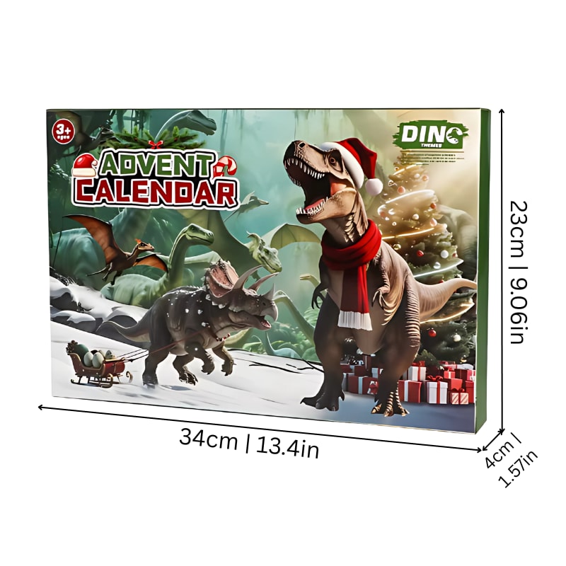 Dino Advent Calendar 2026 with 24 Roaring Dinosaur Surprises Holiday Countdown for Kids_3