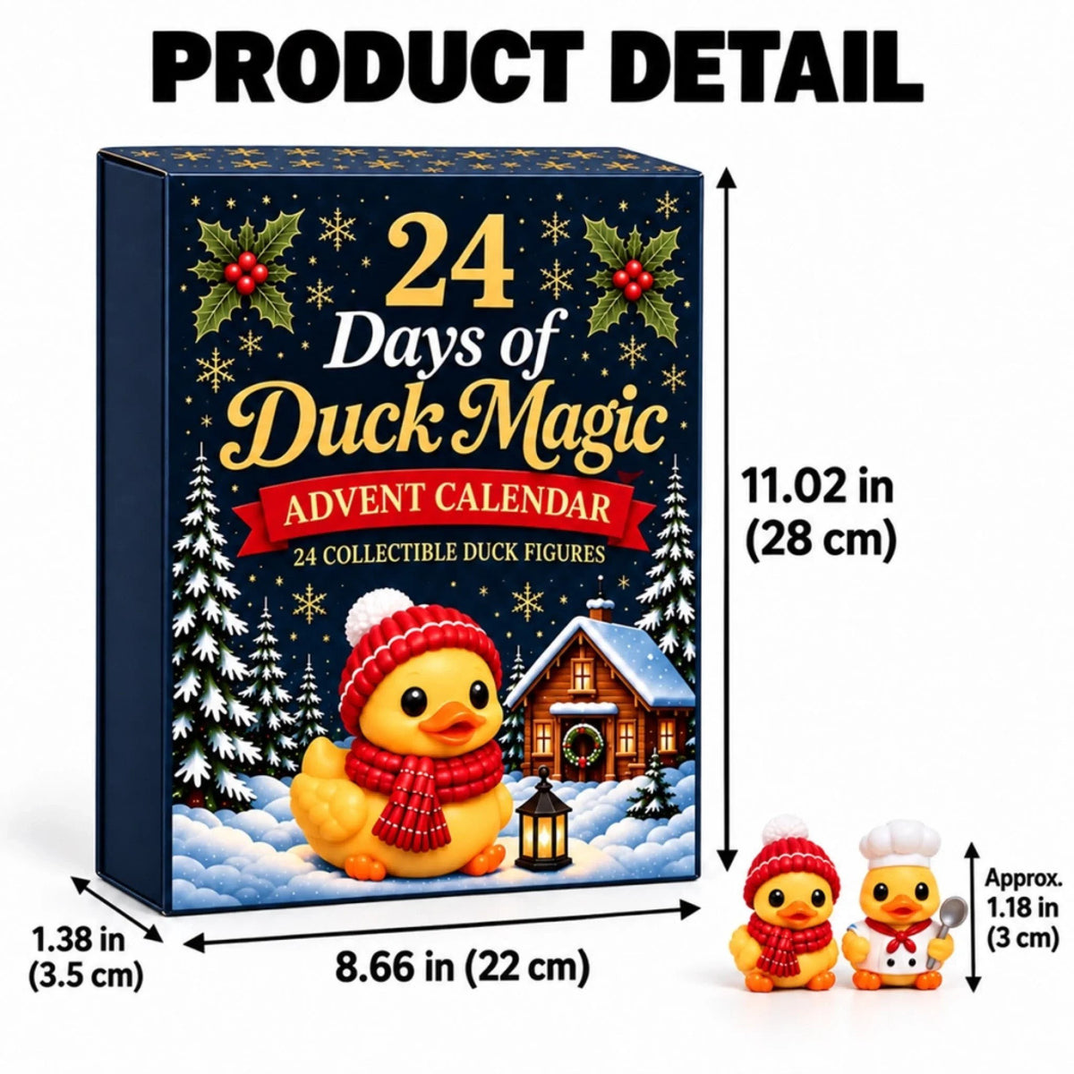 Duck Advent Calendar 2026 with 24 Costumed Duck Figures Holiday Countdown_6