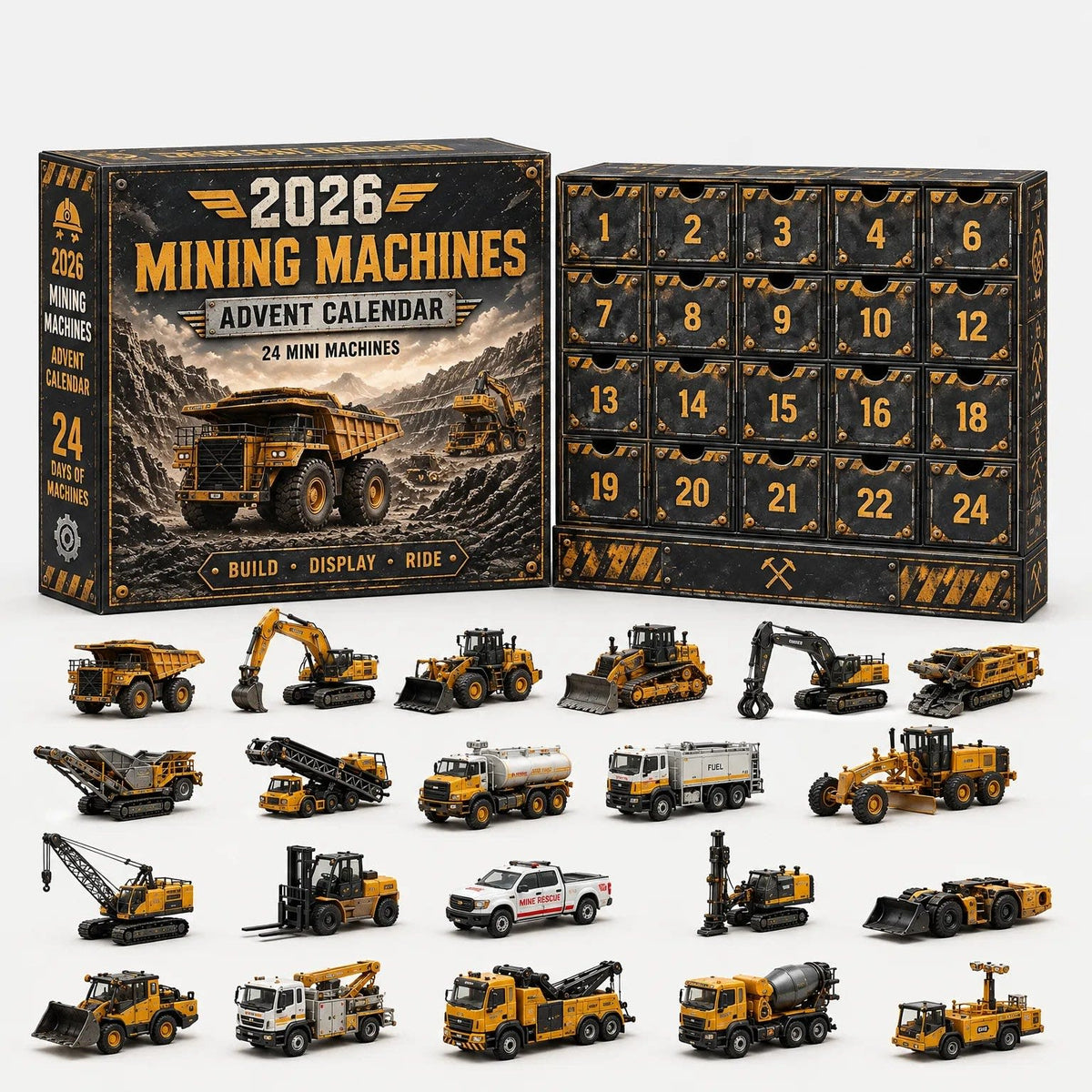 Car Advent Calendar 2026 with 24 Diecast Model Vehicles Holiday Countdown Gift for Car Lovers_8