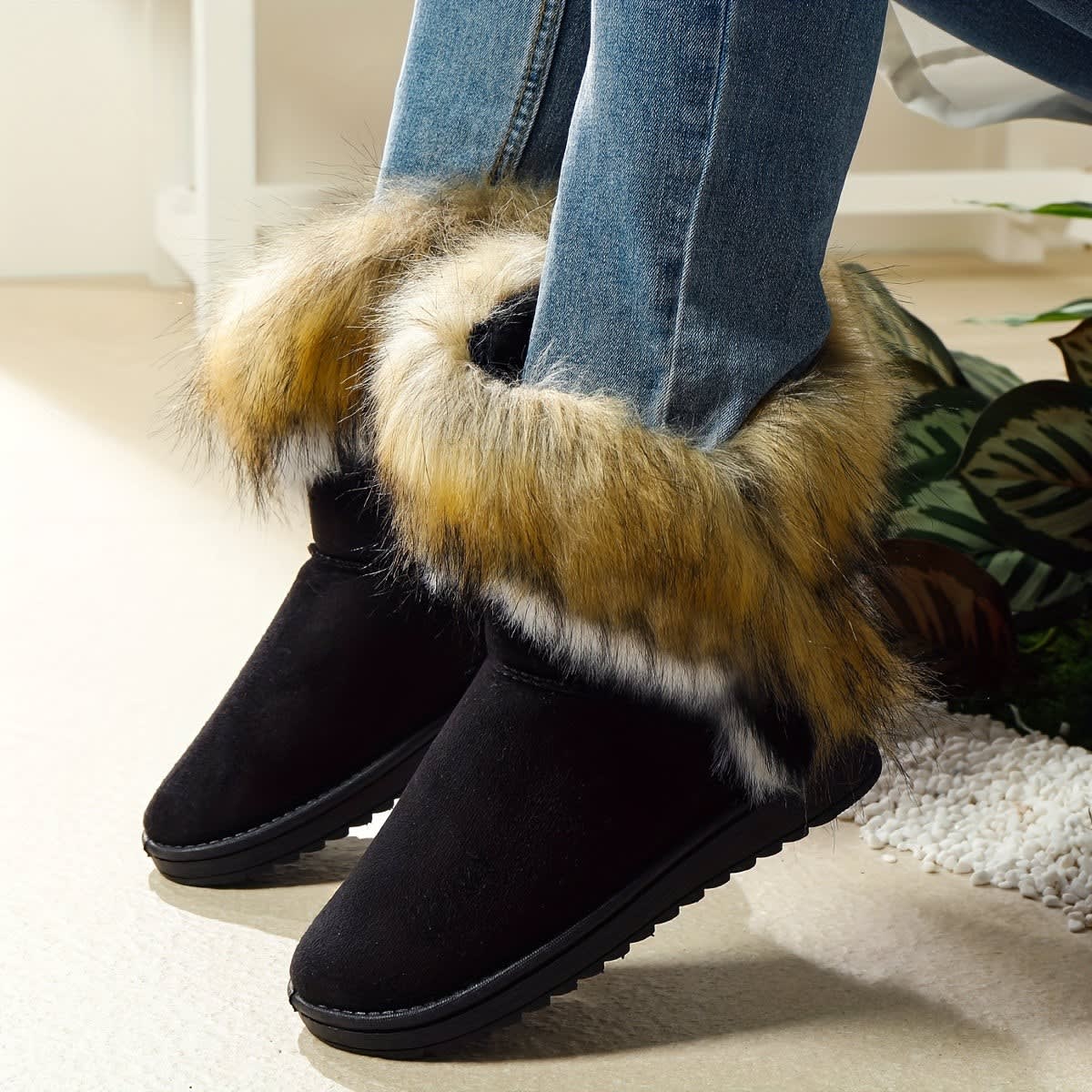 Annika Faux Fur Cuff Snow Boots_6