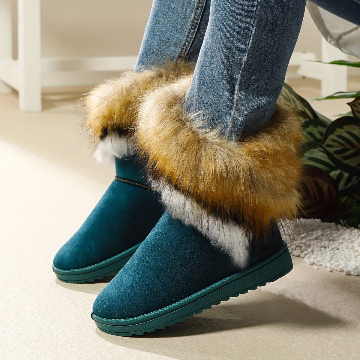 Annika Faux Fur Cuff Snow Boots_9