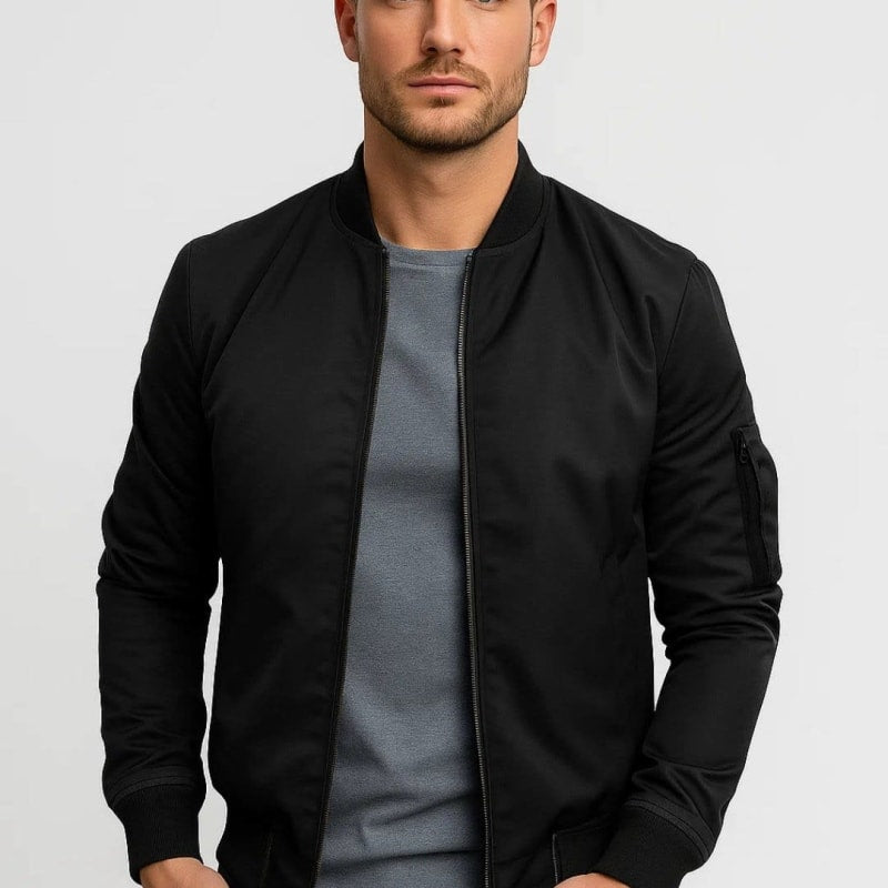 Nick Fully Lined Bomber Jacket_1