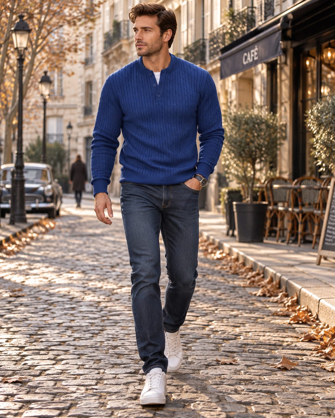 Malcolm Cable Knit Henley Sweater_4