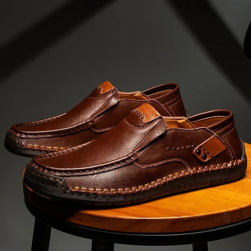 Rodney Hand Stitched Leather Loafers_6