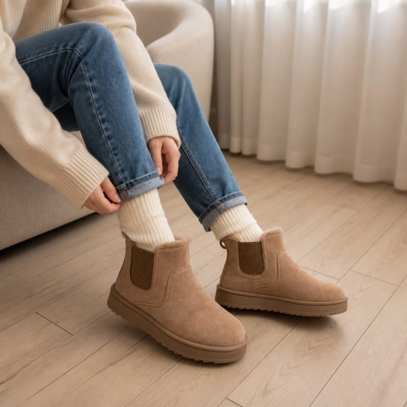 Cordelia Fur Lined Chelsea Winter Boots_1