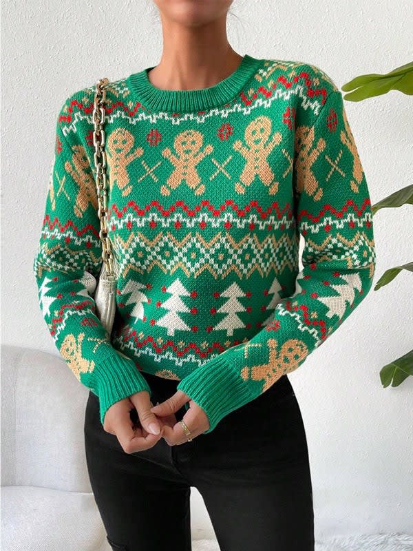 Penny Gingerbread Fair Isle Christmas Sweater_7