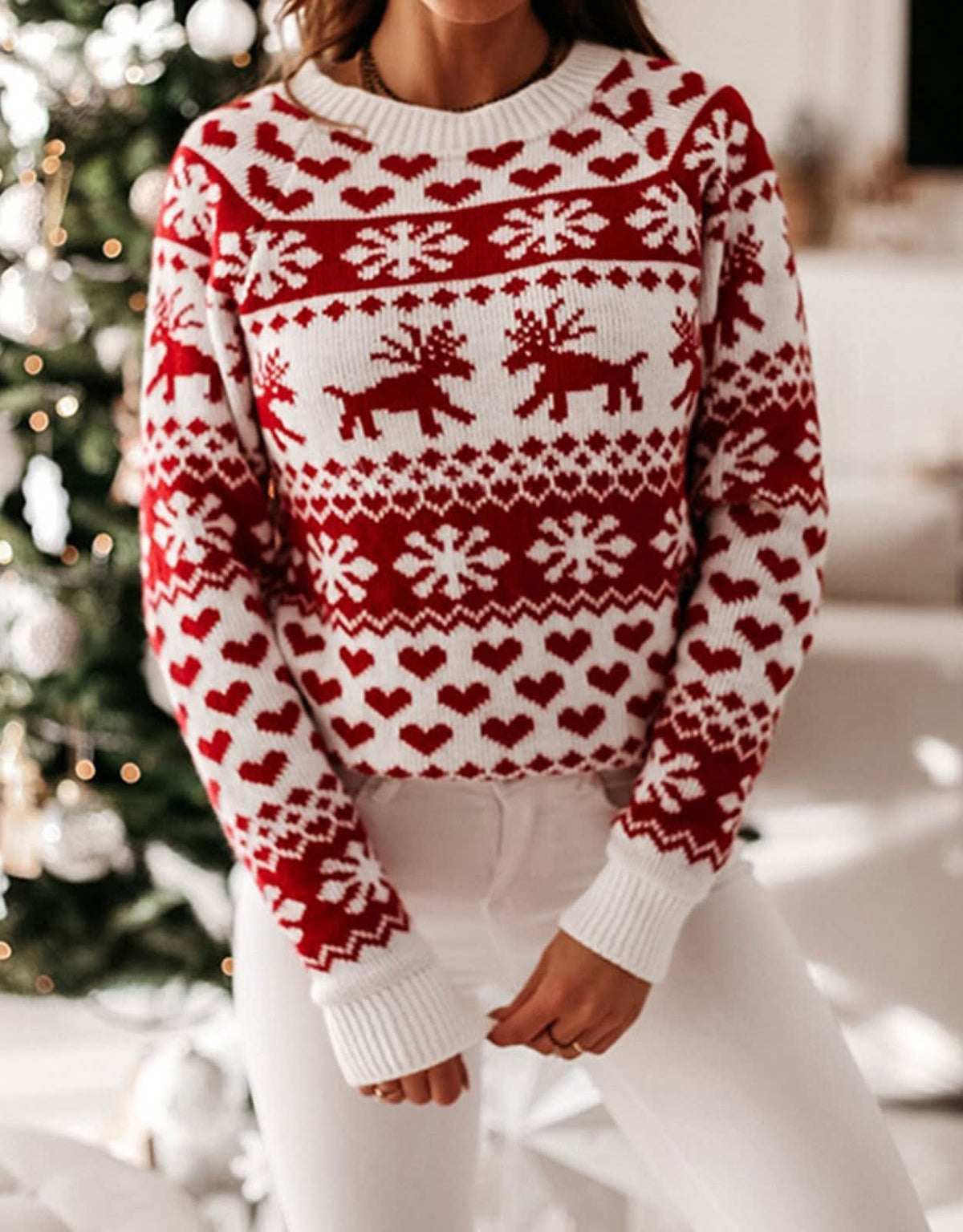 Joy Heart Fair Isle Christmas Sweater_7