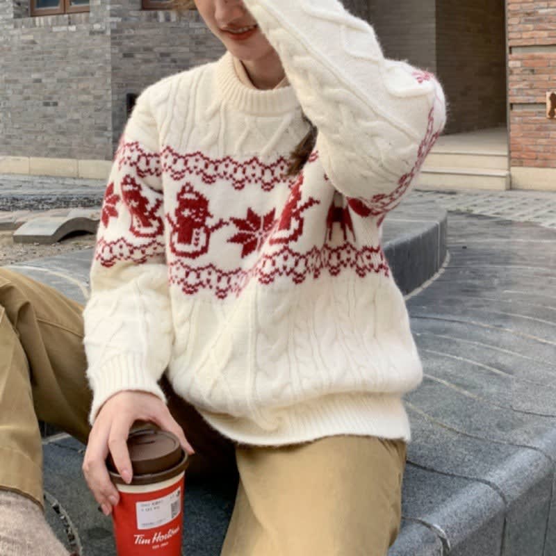 Gracie Cable Knit Christmas Sweater_1