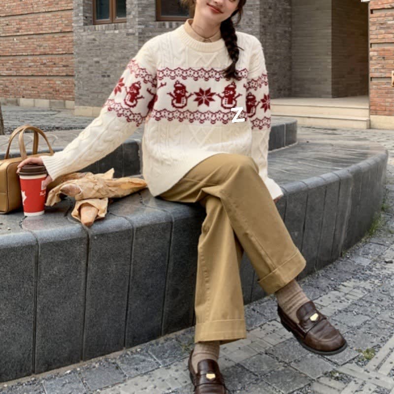 Gracie Cable Knit Christmas Sweater_3