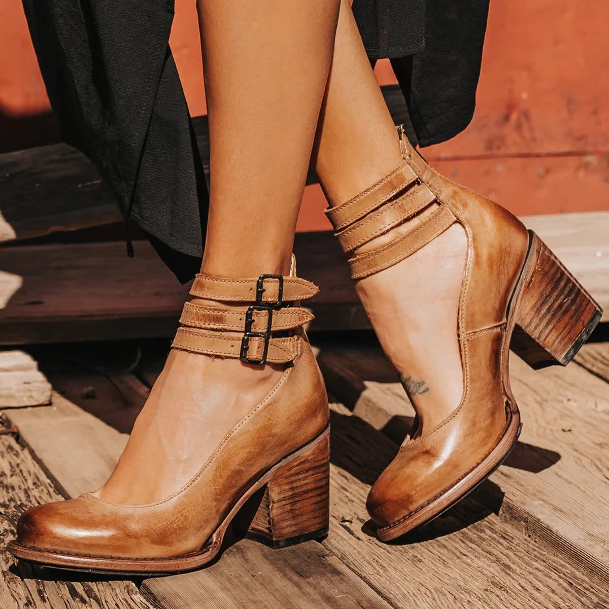 Imogen Leather Mary Jane Block Heels_2