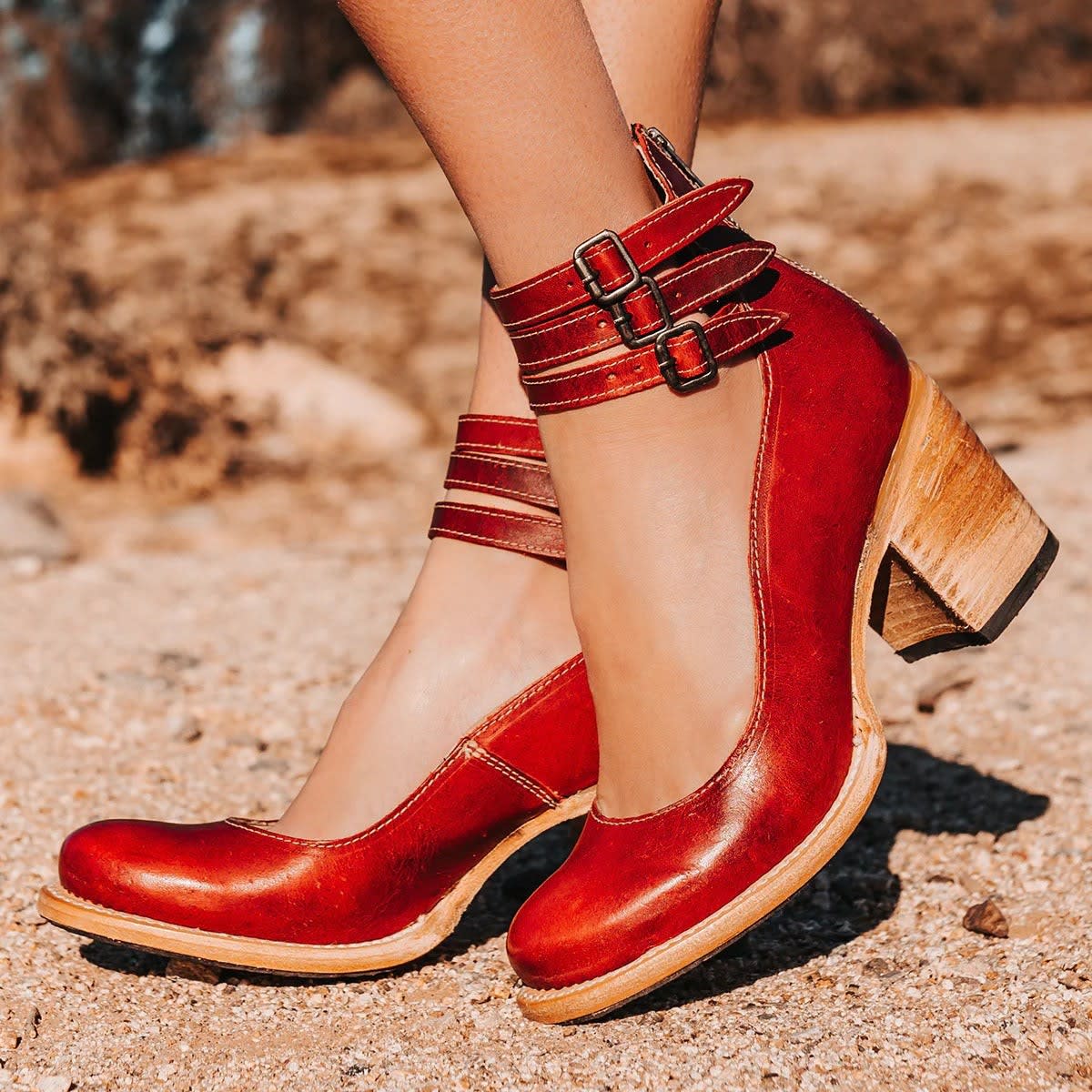Imogen Leather Mary Jane Block Heels_4