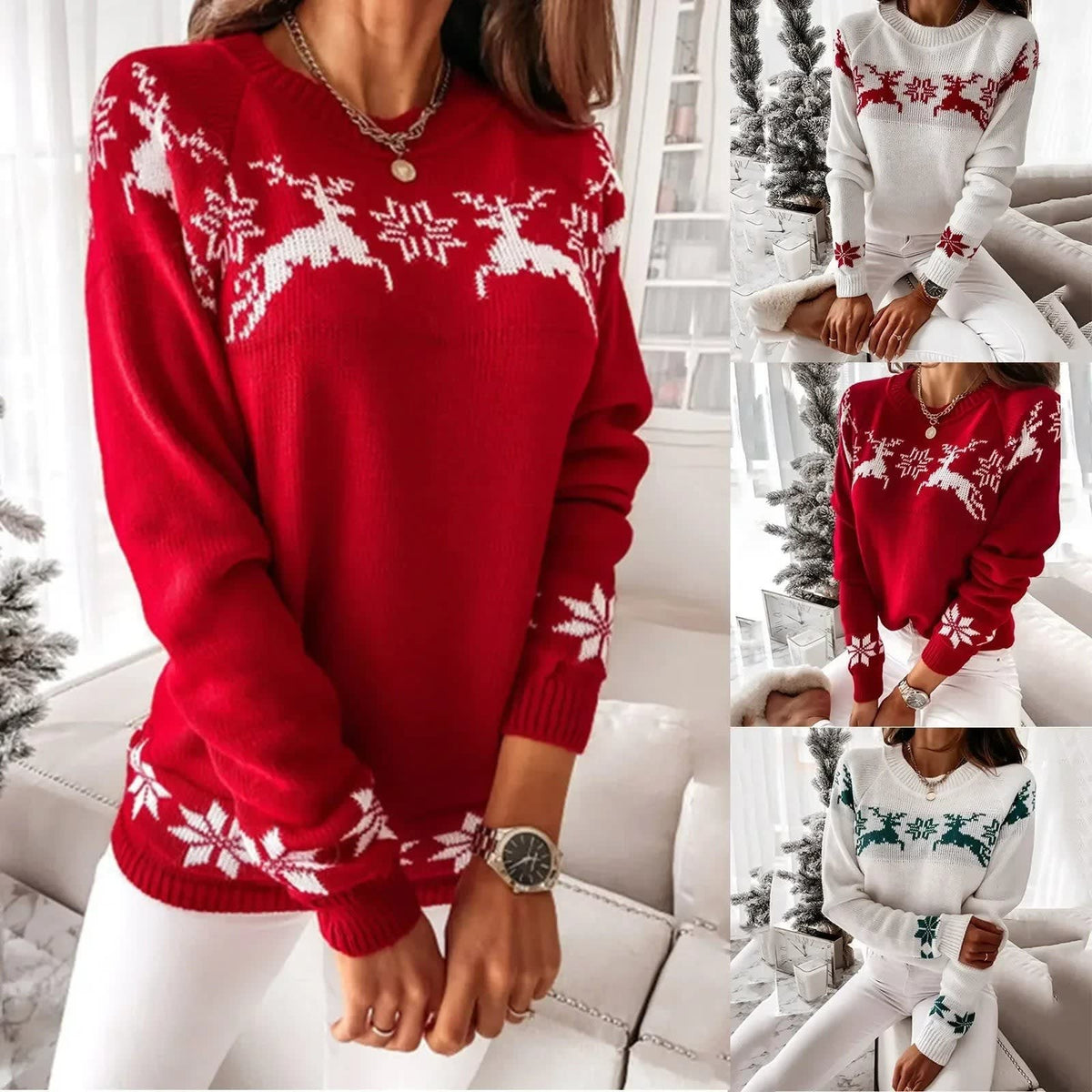 Lily Reindeer Ugly Christmas Sweater_3
