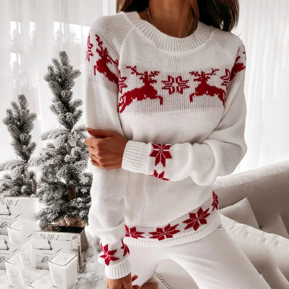 Lily Reindeer Ugly Christmas Sweater_4