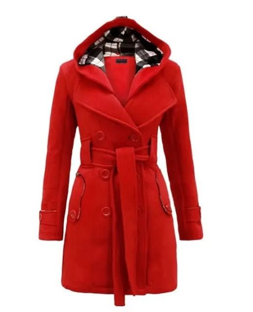 Lillian Hooded Belted Pea Coat_7