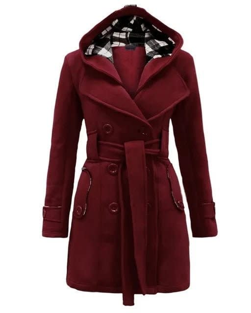 Lillian Hooded Belted Pea Coat_8