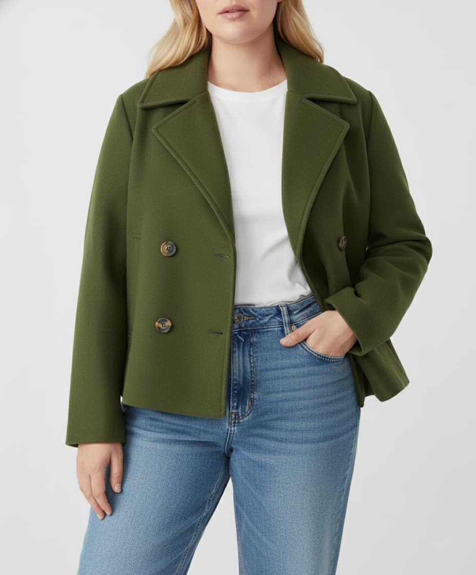 Claire Cropped Double-Breasted Pea Coat_4