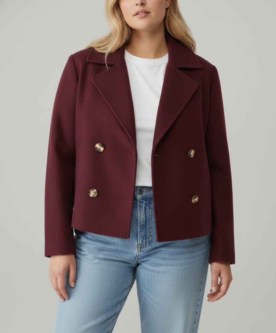 Claire Cropped Double-Breasted Pea Coat_6