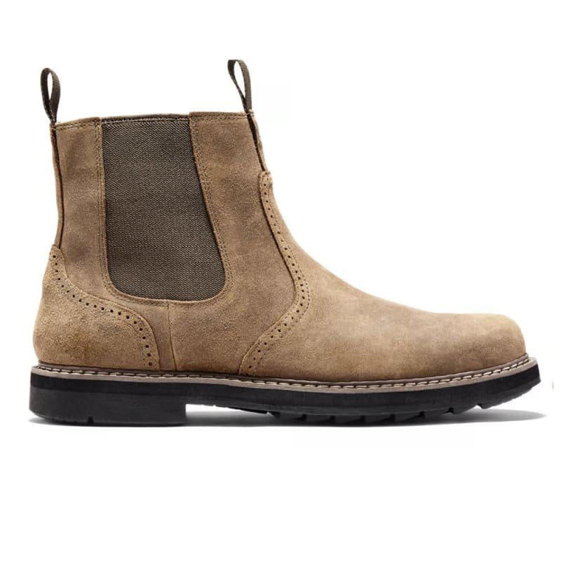 Leon Brogue Suede Chelsea Boots_1