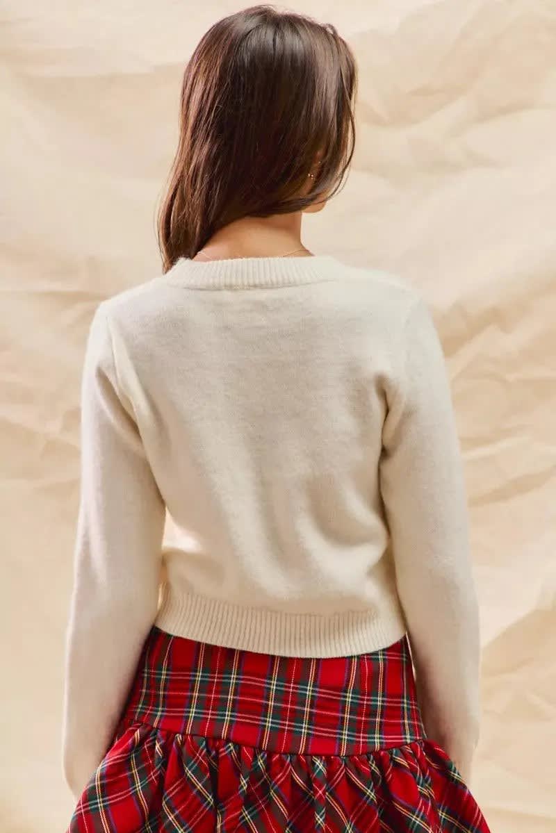 Octavia Candy Cane Cropped Christmas Sweater_10