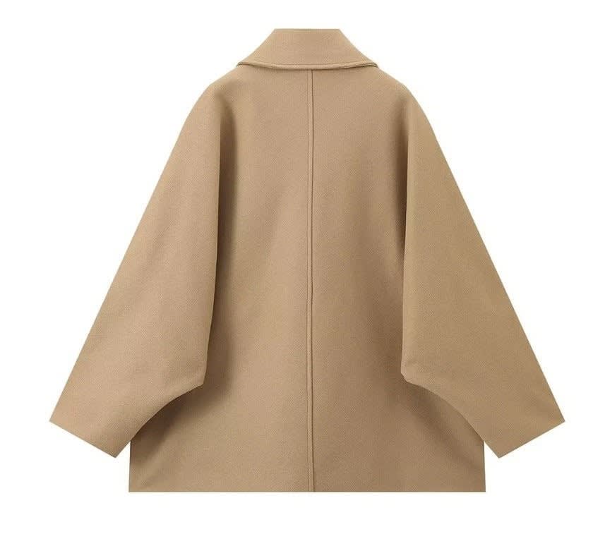 Margaret Boxy Wool Blend Pea Coat_3