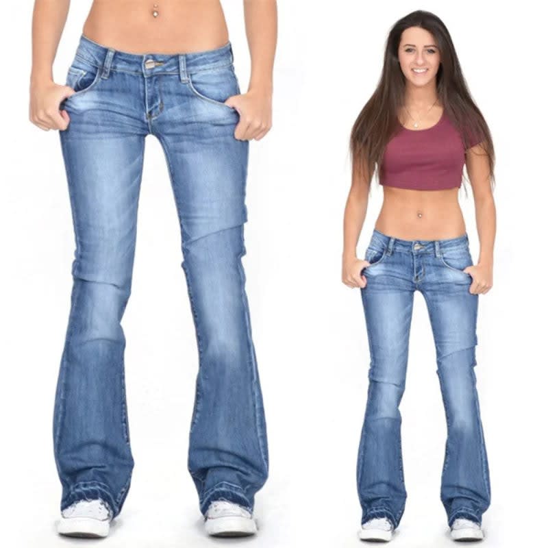 Georgina Low Rise Vintage Flared Jeans_1