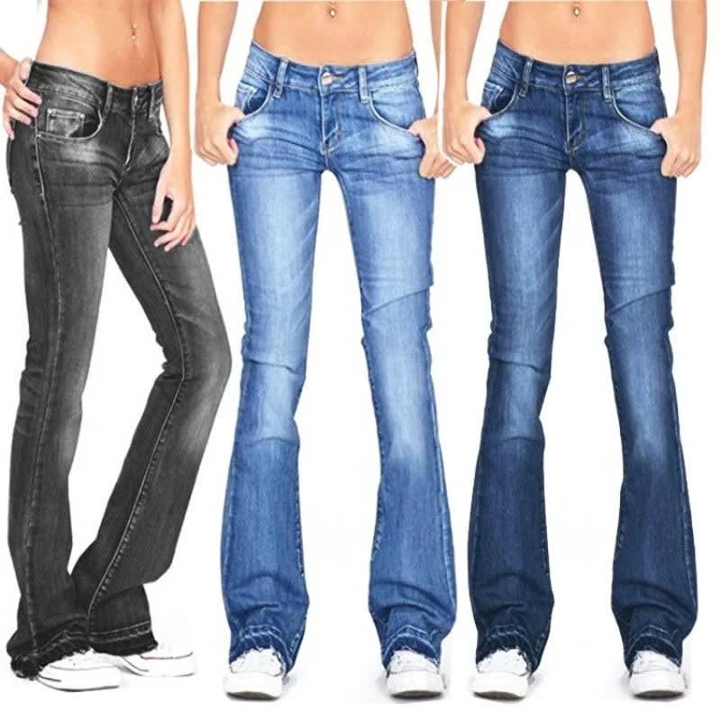 Georgina Low Rise Vintage Flared Jeans_3