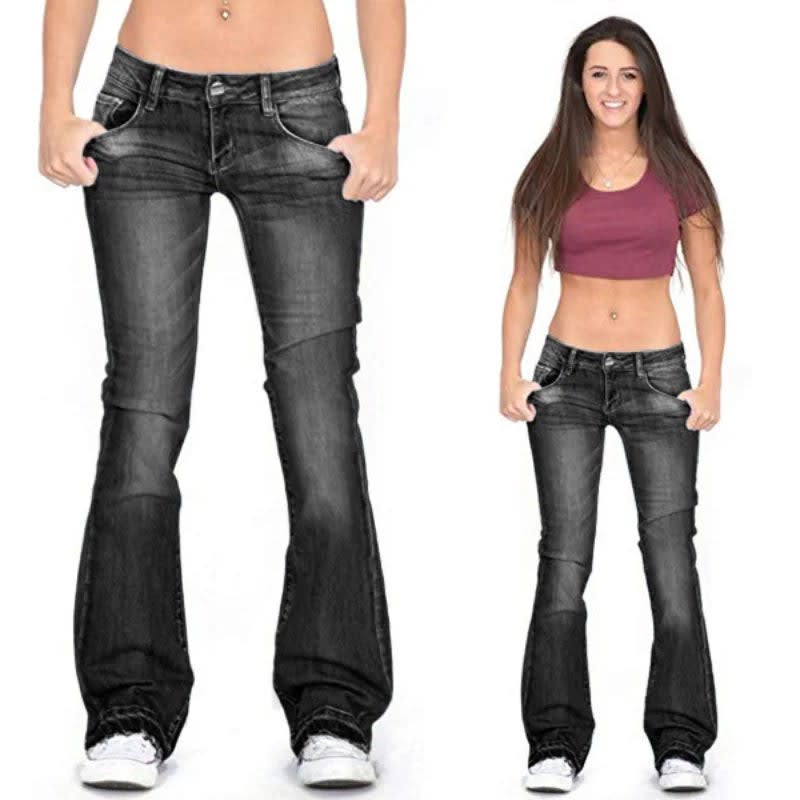 Georgina Low Rise Vintage Flared Jeans_4