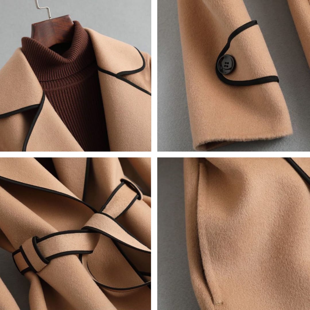 Florence Belted Wrap Coat with Contrast Trim_5