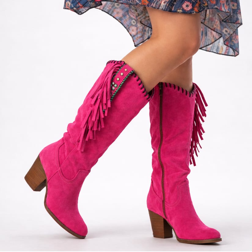 Jenna Fringe Western Boots_5