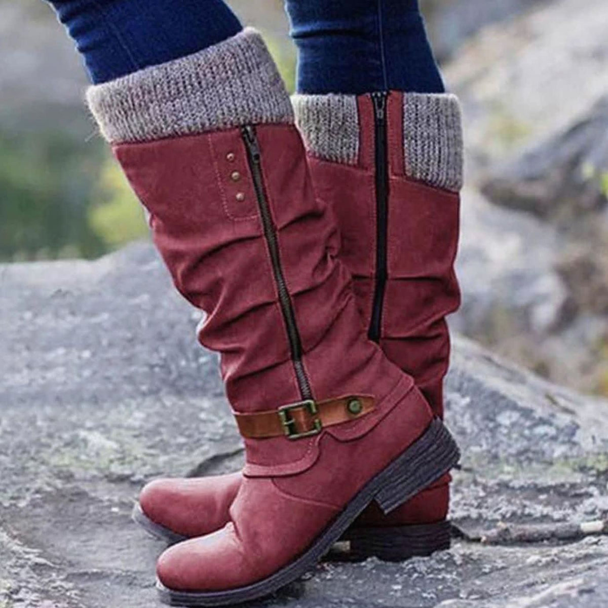 Evelyn Cushioned Knee High Orthopedic Boots_4
