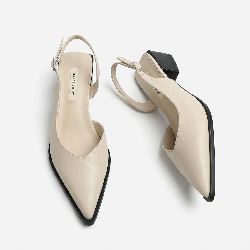 Philippa Pointed Toe Slingback Block Heels_5