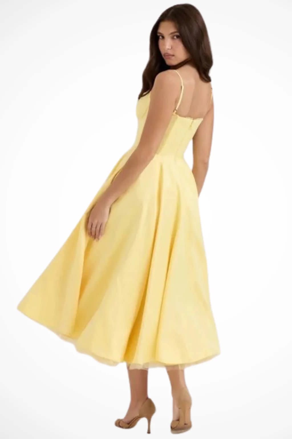 Melina Corset Wedding Guest Midi Dress_15