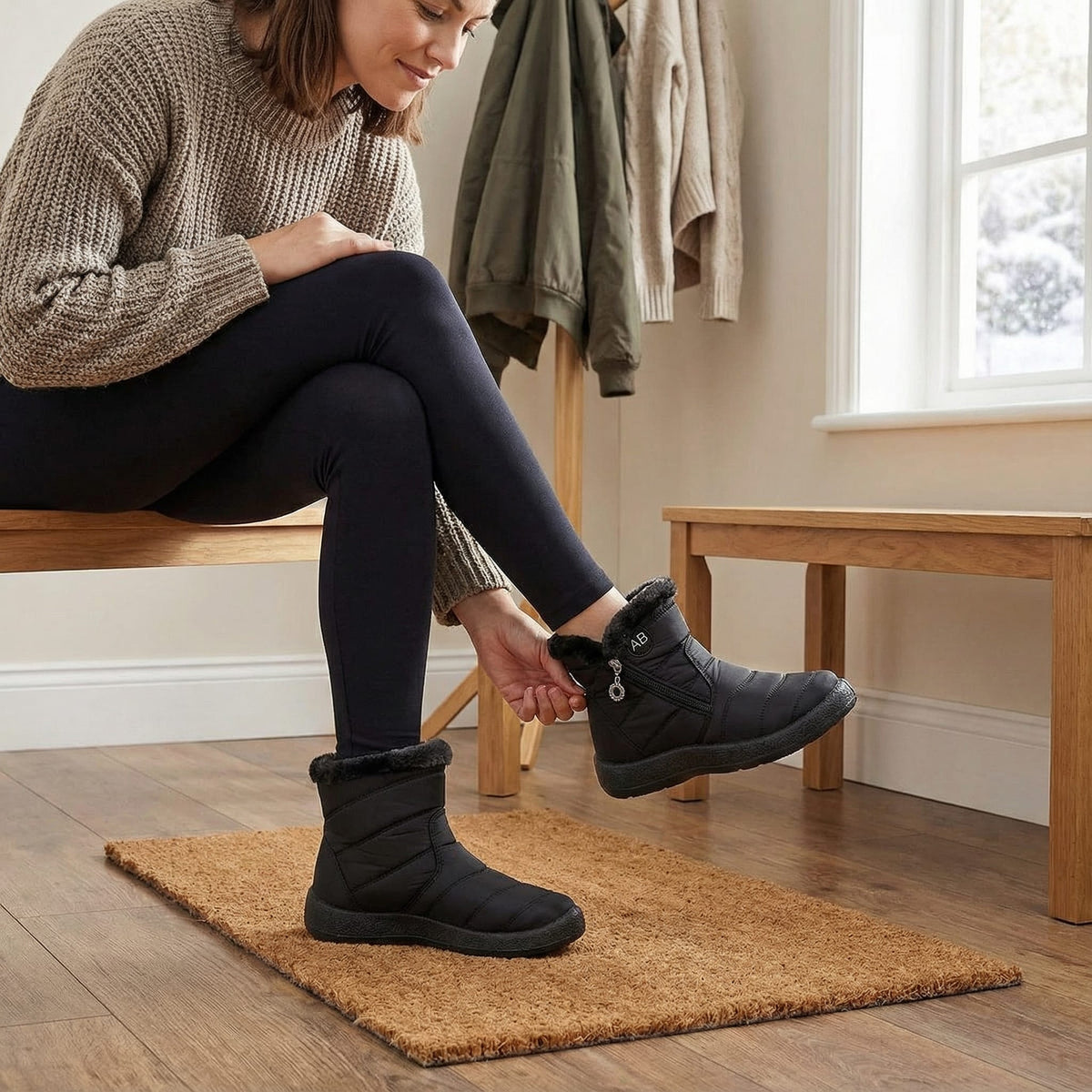 Rhea Fur Lined Side Zip Winter Boots_3