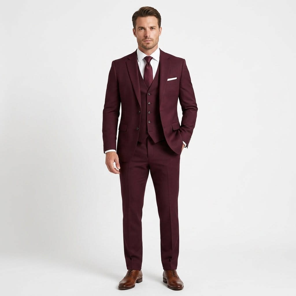 Patrick Slim Fit Three Piece Suit_4