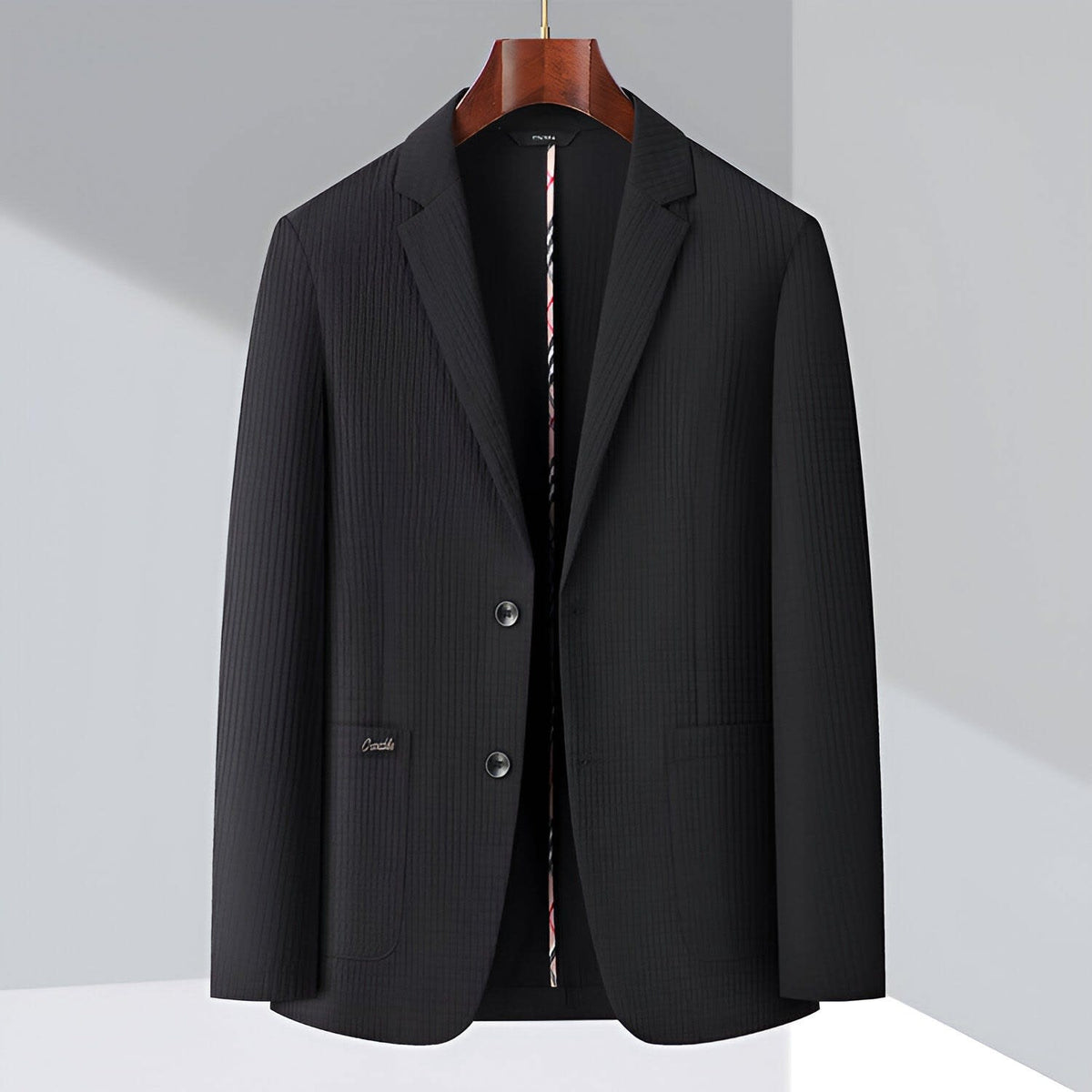 Hayes Pleated Single Breasted Blazer_6
