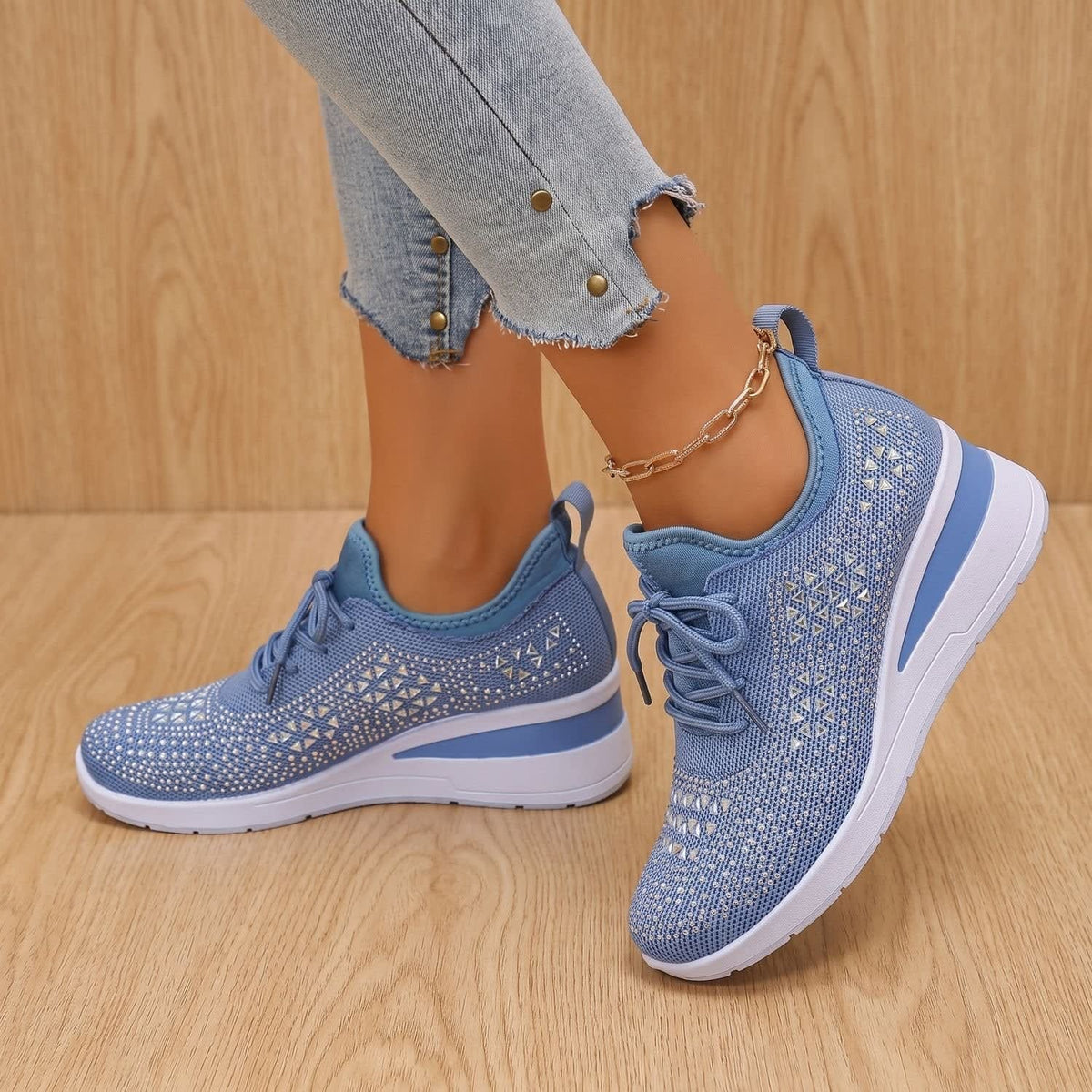 Jasmine Arch Support Rhinestone Orthopedic Sneakers_15